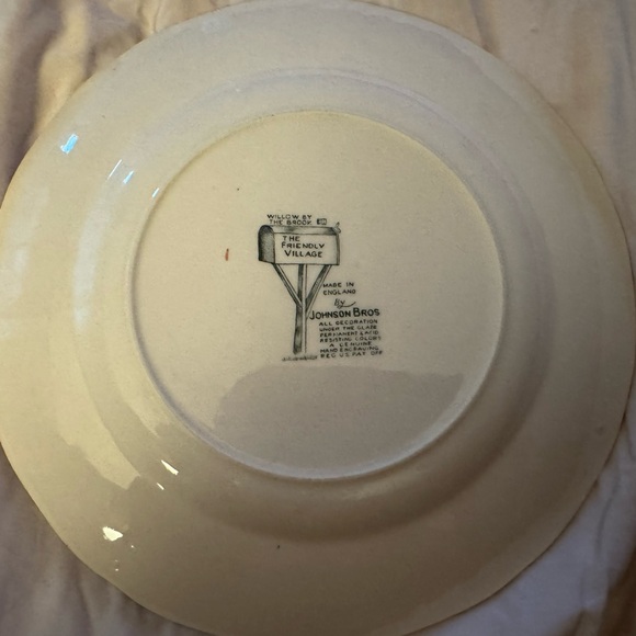 “The Friendly Village” by Johnson Bros 1883 8” salad plate - Picture 2 of 3